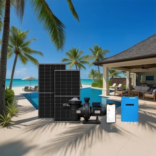 Kit pompe filtration piscine solaire 13m³/h – 80 à 105 m³/j – APB Energy