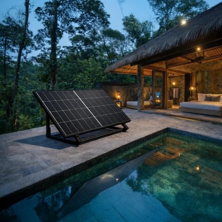 Support panneau solaire réglable pour installation photovoltaïque résidentielle en Polynésie