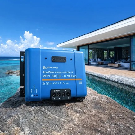 Solution Victron en Polynésie avec contrôleur solaire SmartSolar MPPT 150/85 VE.Can