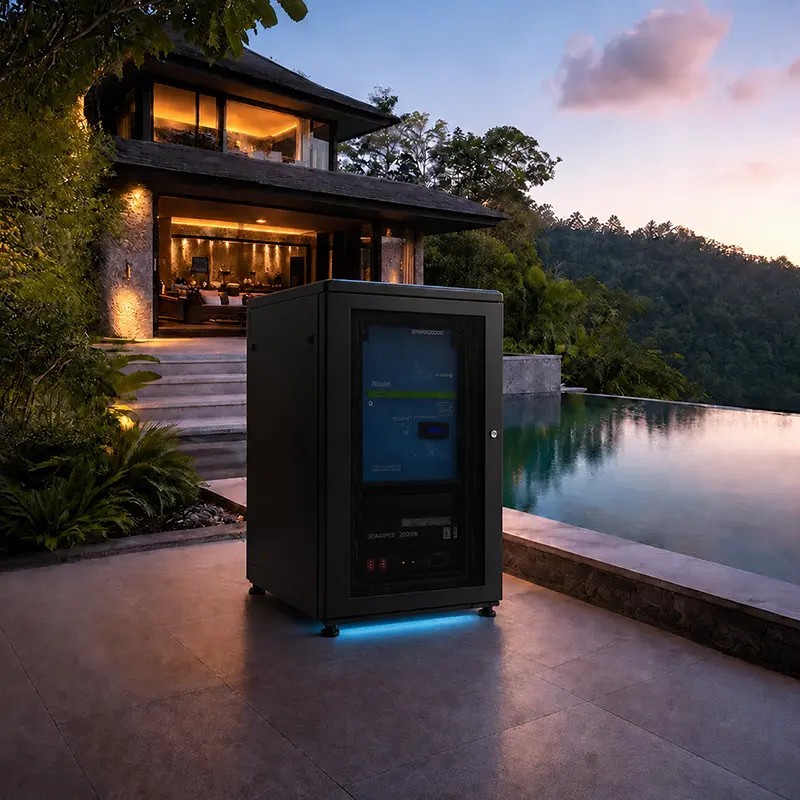 GENERWATT | Armoire photovoltaïque avec stockage batterie pour site isolé