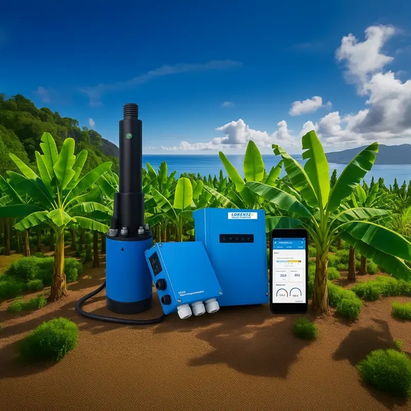 Kit pompe à eau solaire SUNNYPUMP 1m3/h HMT 0-40m Kit pompe à eau solaire SUNNYPUMP 1m3/h HMT 0-40m