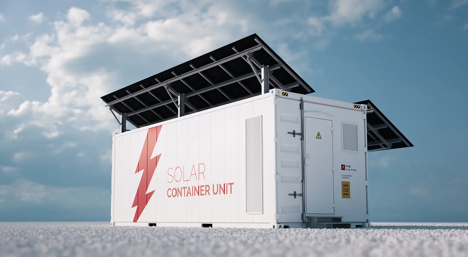 Solution photovoltaïque avec batteries pour container réfrigéré